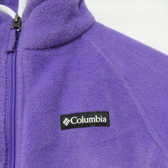 COLUMBIA SPORTSWEAR | medium (10/12) | Soft & Comfy Purple Fleece Zip-Up Jacket - Picture 6 of 15